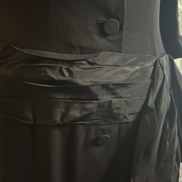 Vintage 1950’s Drop Waist High Neck Dress - Picture 5 of 9